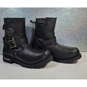 MILWAUKEE Leather Men's 6" Leather Motorcycle Engineer Biker Boots Size 10.5 NIB